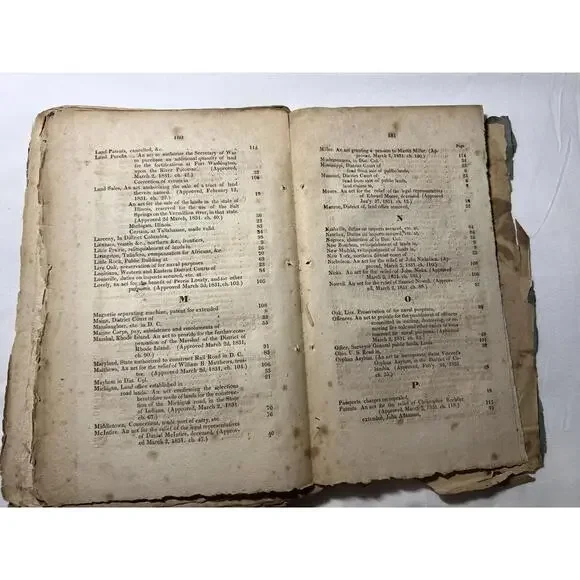 1831 Acts Congress Railroad Native American Treaty Patents Laws Andrew Jackson - Picture 7 of 8